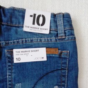 JOE'S The Markie Cutoff Denim Mid Rise Shorts Fray